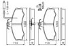 BOSCH 0 986 467 411 Brake Pad Set, disc brake